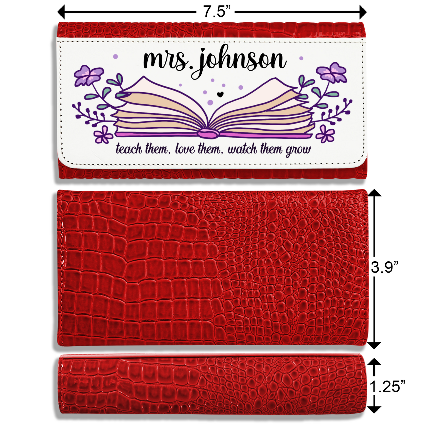 Teacher - Faux Crocodile Skin Faux Ladies Purses