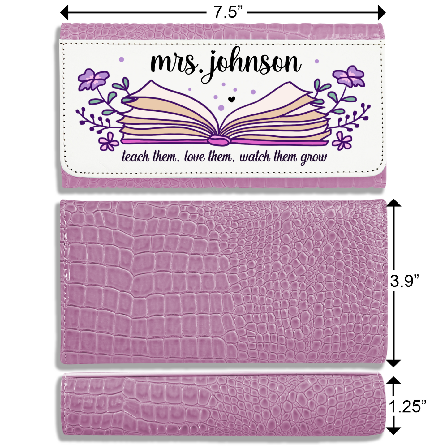 Teacher - Faux Crocodile Skin Faux Ladies Purses