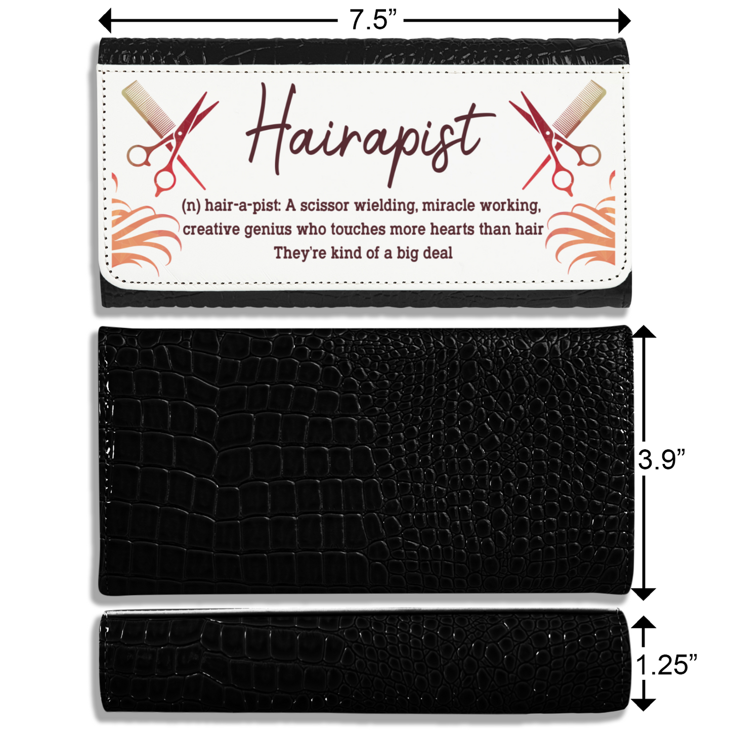 Hairapist - Faux Crocodile Skin Faux Ladies Purses