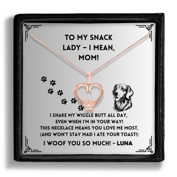I Shake My Wiggle -   Paw Heart Pendant