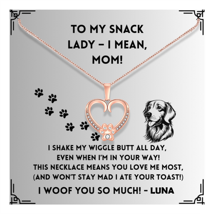 I Shake My Wiggle -   Paw Heart Pendant