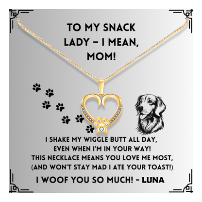 I Shake My Wiggle -   Paw Heart Pendant