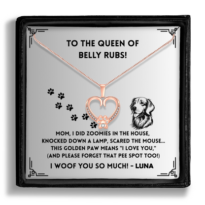 I did Zoomies -  Paw Heart Pendant