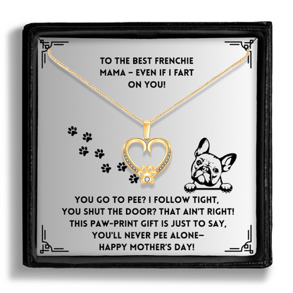You Shut The Door - Paw Heart Pendant