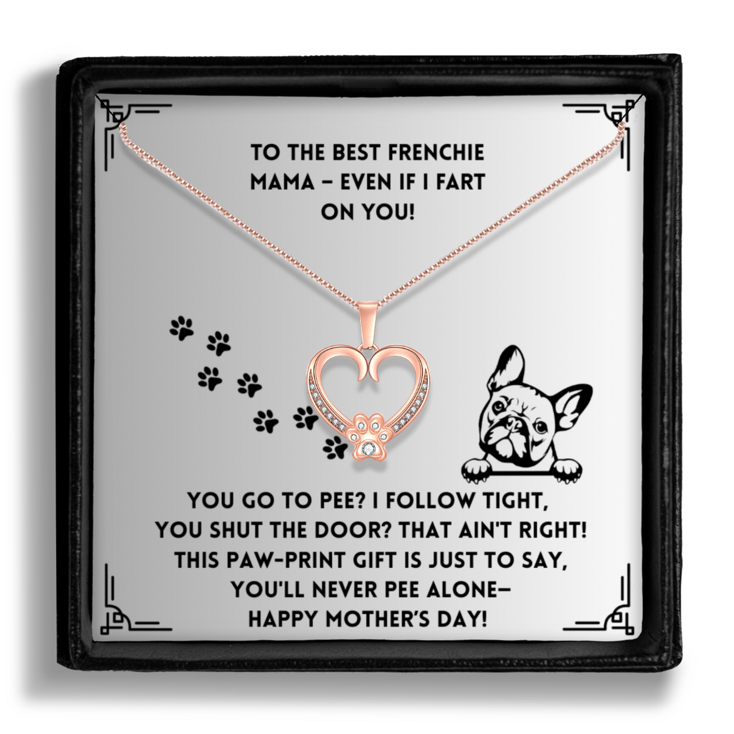 You Shut The Door - Paw Heart Pendant