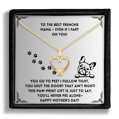 You Shut The Door - Paw Heart Pendant
