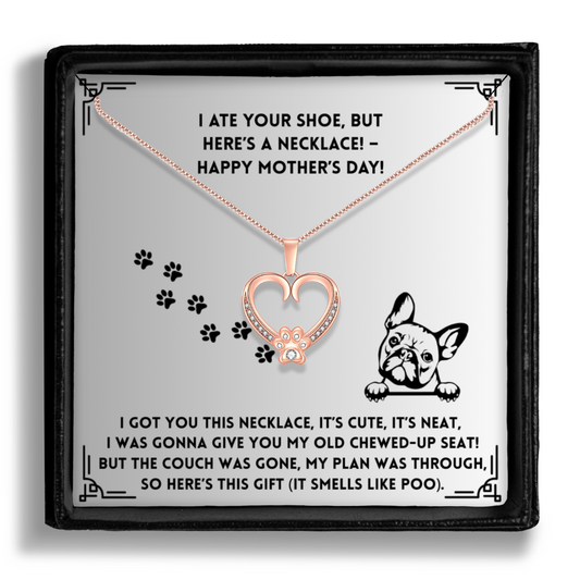 I Got You This Necklace- Paw Heart Pendant