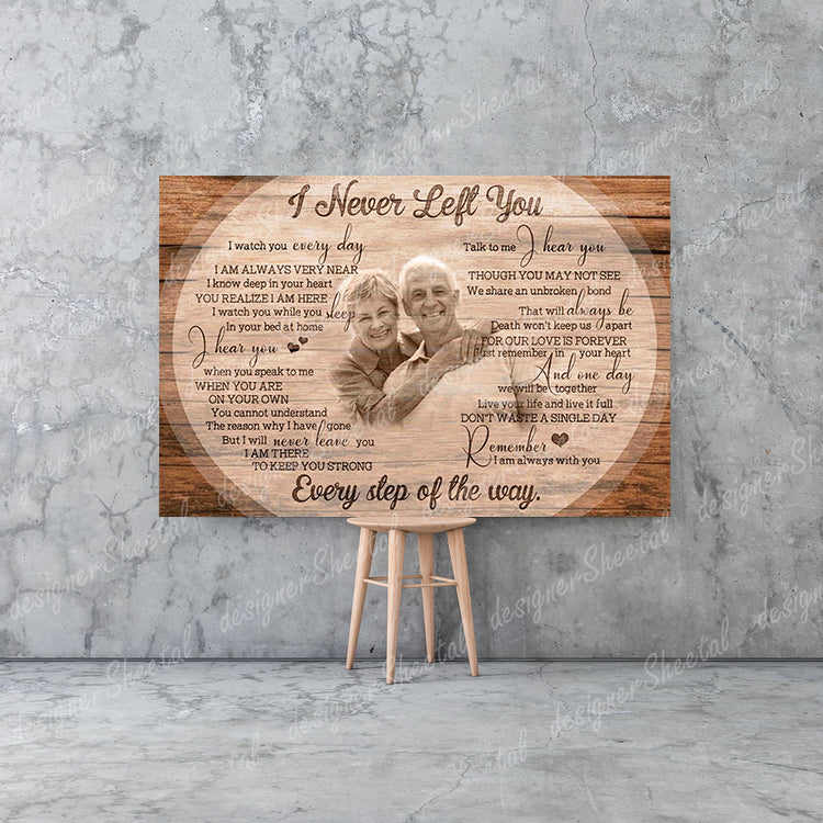 I Never Left You Canvas Print | Personalized Framed Canvas Art (NO PREVIEW) - Touch Of Divine