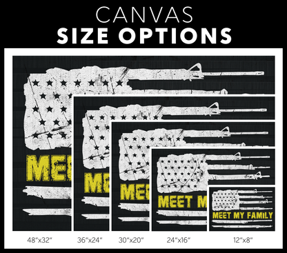MEET MY FAMILY Wall Art Canvas - Touch Of Divine