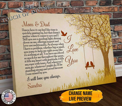 Dad and Mom Personalized Gift - Proud - Touch Of Divine