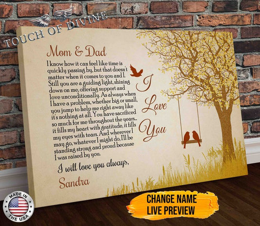 Dad and Mom Personalized Gift - Proud - Touch Of Divine