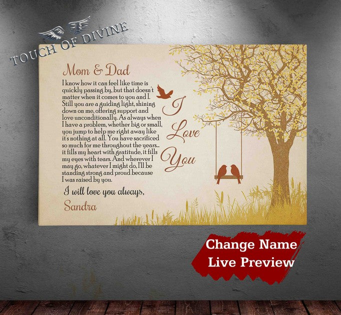 Dad and Mom Personalized Gift - Proud - Touch Of Divine