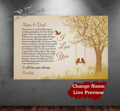 Dad and Mom Personalized Gift - Proud - Touch Of Divine