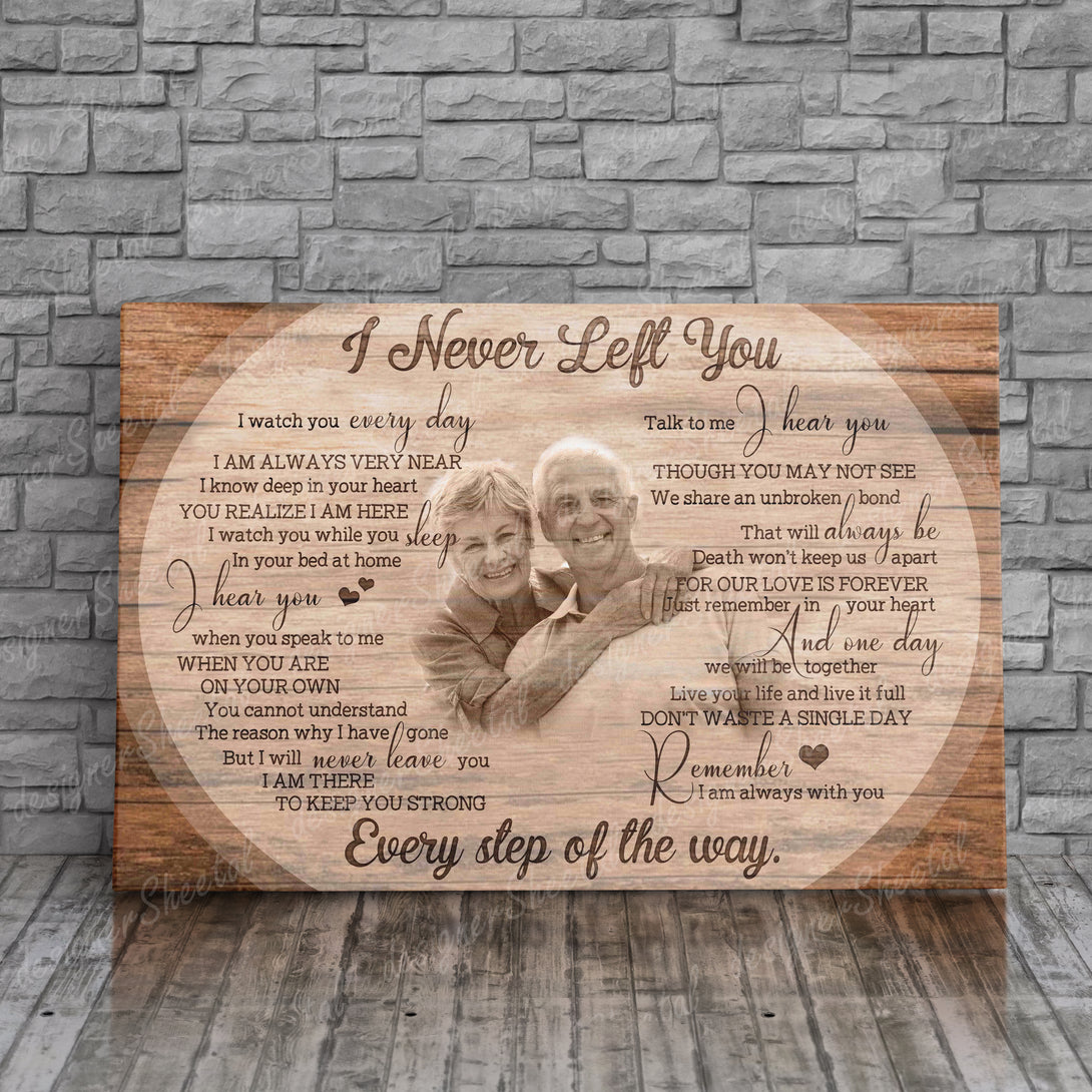 I Never Left You Canvas Print | Personalized Framed Canvas Art (NO PREVIEW) - Touch Of Divine