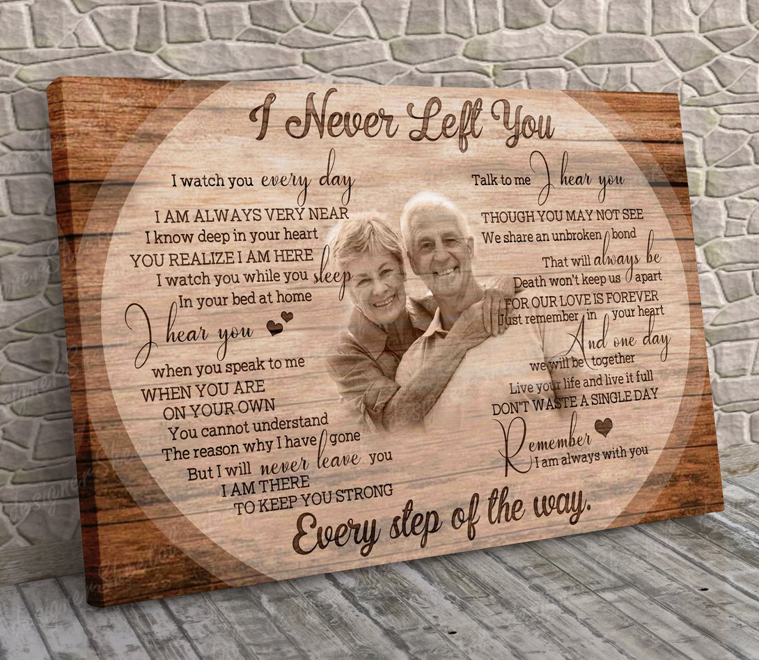 I Never Left You Canvas Print | Personalized Framed Canvas Art (NO PREVIEW) - Touch Of Divine