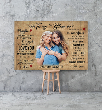To My Mother | Mother's Day | For Mother | Wall Decor | Canvas Wall Art - Touch Of Divine