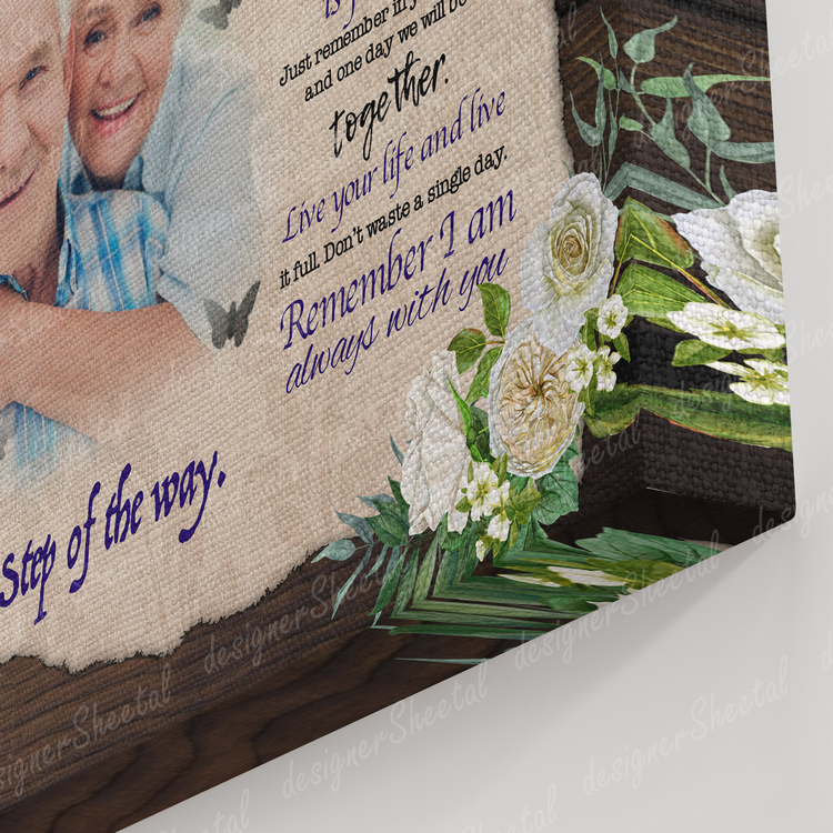 Rest in peace, I never left you, memorial canvas, heaven canvas Art - Touch Of Divine