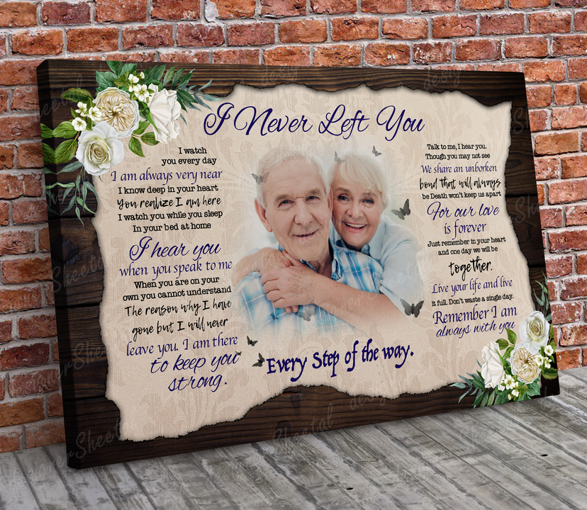 Rest in peace, I never left you, memorial canvas, heaven canvas Art - Touch Of Divine