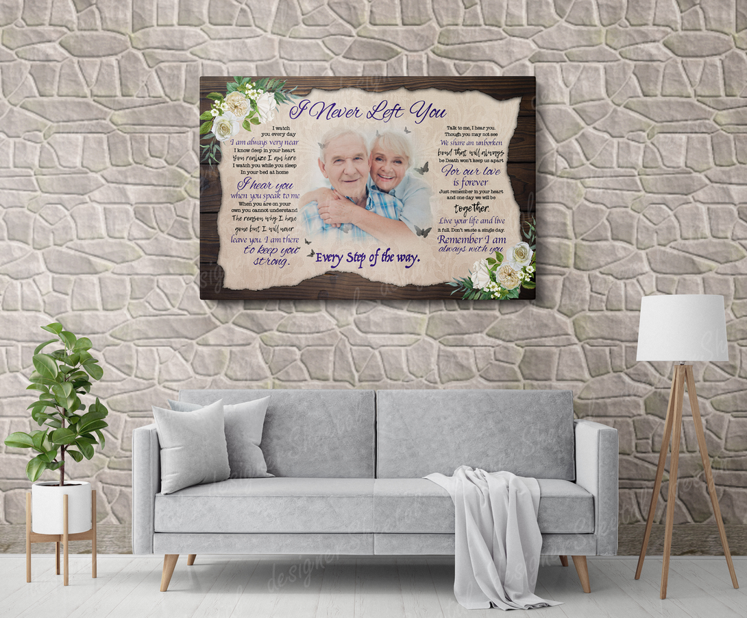 Rest in peace, I never left you, memorial canvas, heaven canvas Art - Touch Of Divine