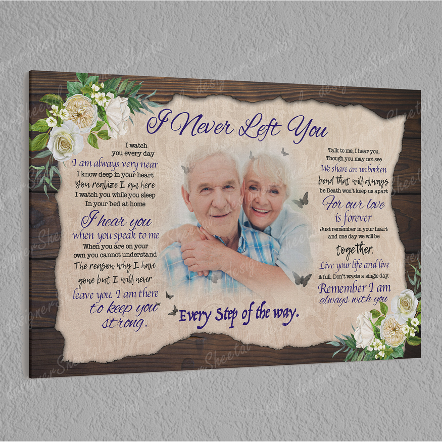 Rest in peace, I never left you, memorial canvas, heaven canvas Art - Touch Of Divine