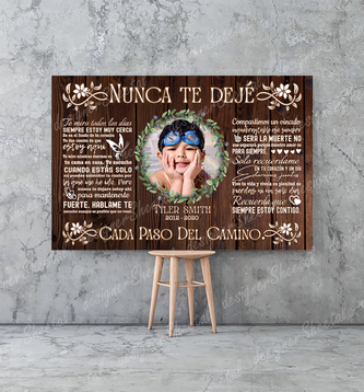 Spanish Rest in peace, I Never Left You, Nunca Te Dejé memorial canvas, heaven canvas Art - Touch Of Divine