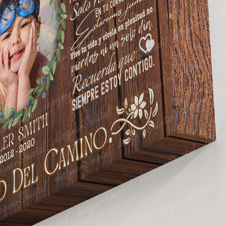 Spanish Rest in peace, I Never Left You, Nunca Te Dejé memorial canvas, heaven canvas Art - Touch Of Divine