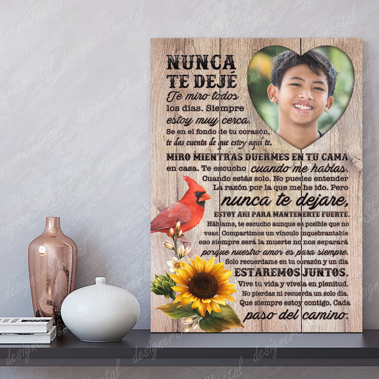 Spanish Rest in peace, I Never Left You, Nunca Te Dejé memorial canvas, heaven canvas Art - Touch Of Divine