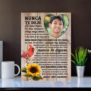 Spanish Rest in peace, I Never Left You, Nunca Te Dejé memorial canvas, heaven canvas Art - Touch Of Divine