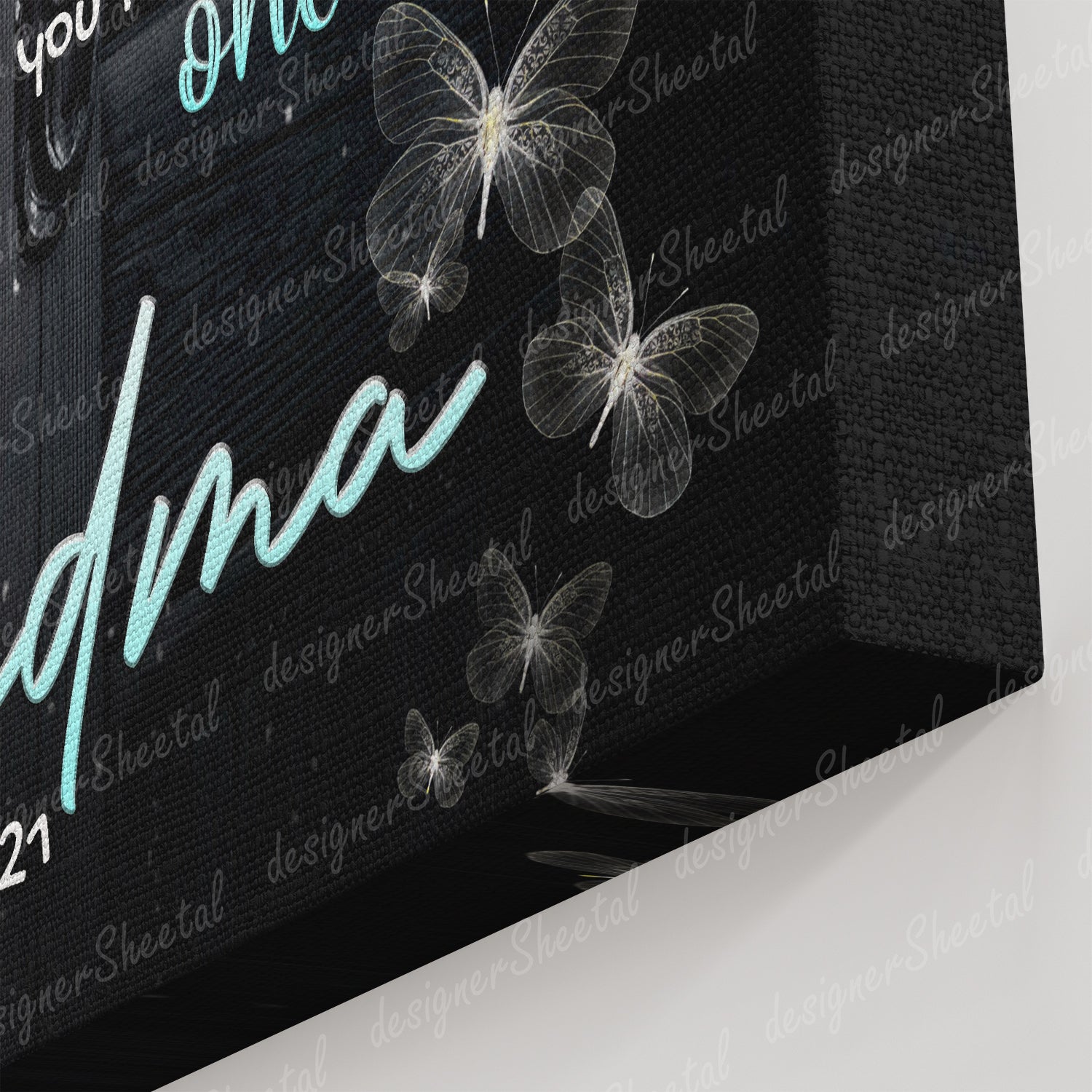 As I wait In Heaven Canvas Print | Personalized Framed Canvas Art (NO PREVIEW) - Touch Of Divine