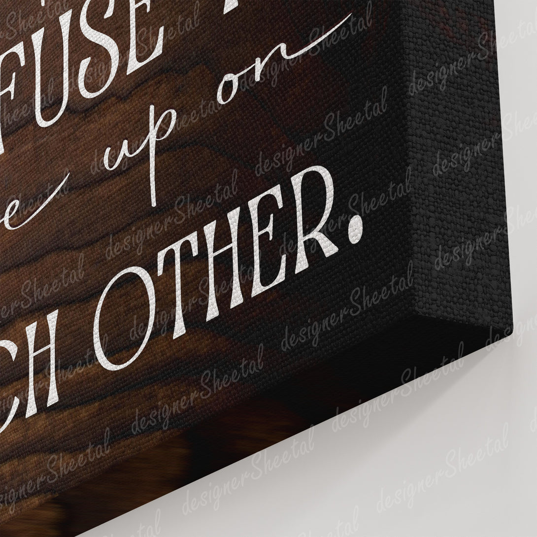 A Perfect Marriage | Personalized Framed Canvas Art - Touch Of Divine