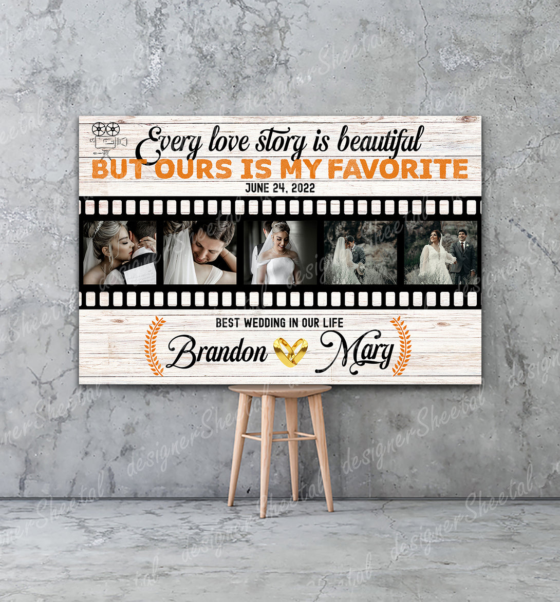 Every Love Story Canvas Print | Personalized Framed Canvas Art (NO PREVIEW) - Touch Of Divine