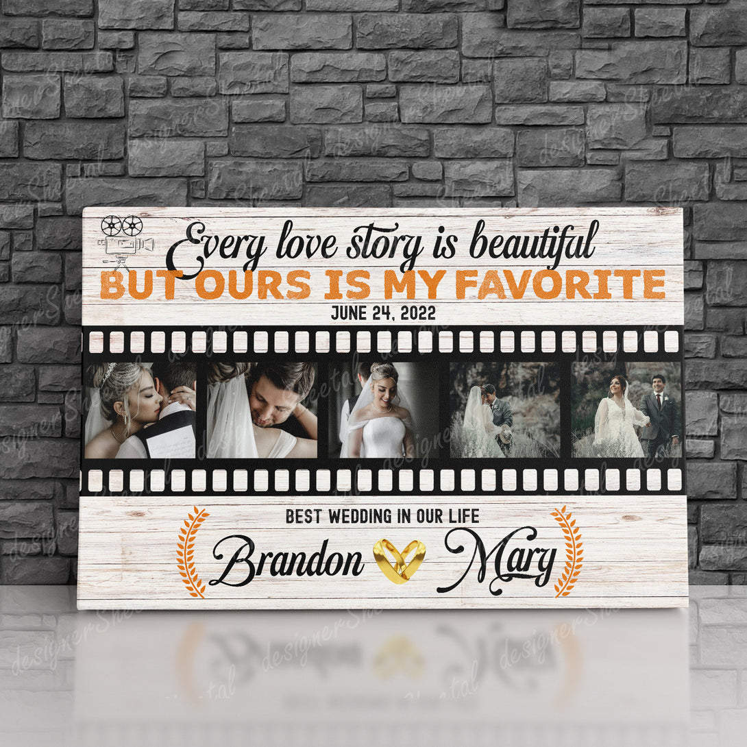 Every Love Story Canvas Print | Personalized Framed Canvas Art (NO PREVIEW) - Touch Of Divine