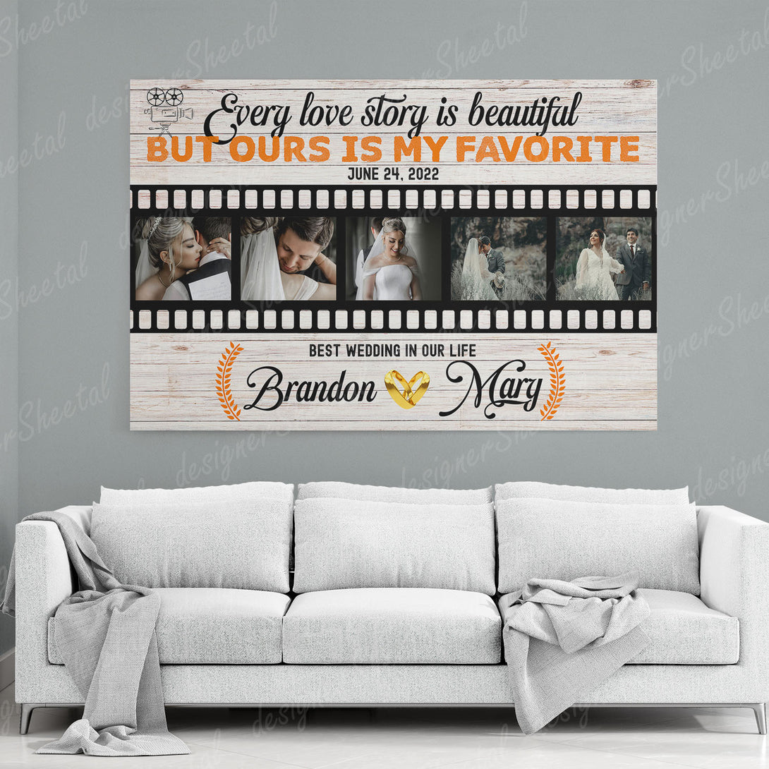 Every Love Story Canvas Print | Personalized Framed Canvas Art (NO PREVIEW) - Touch Of Divine