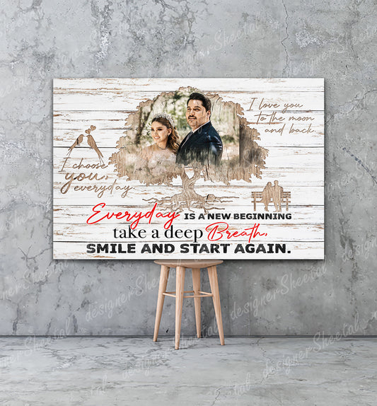 Everyday Is A New Beginning Canvas Print | Personalized Framed Canvas Art (NO PREVIEW) - Touch Of Divine