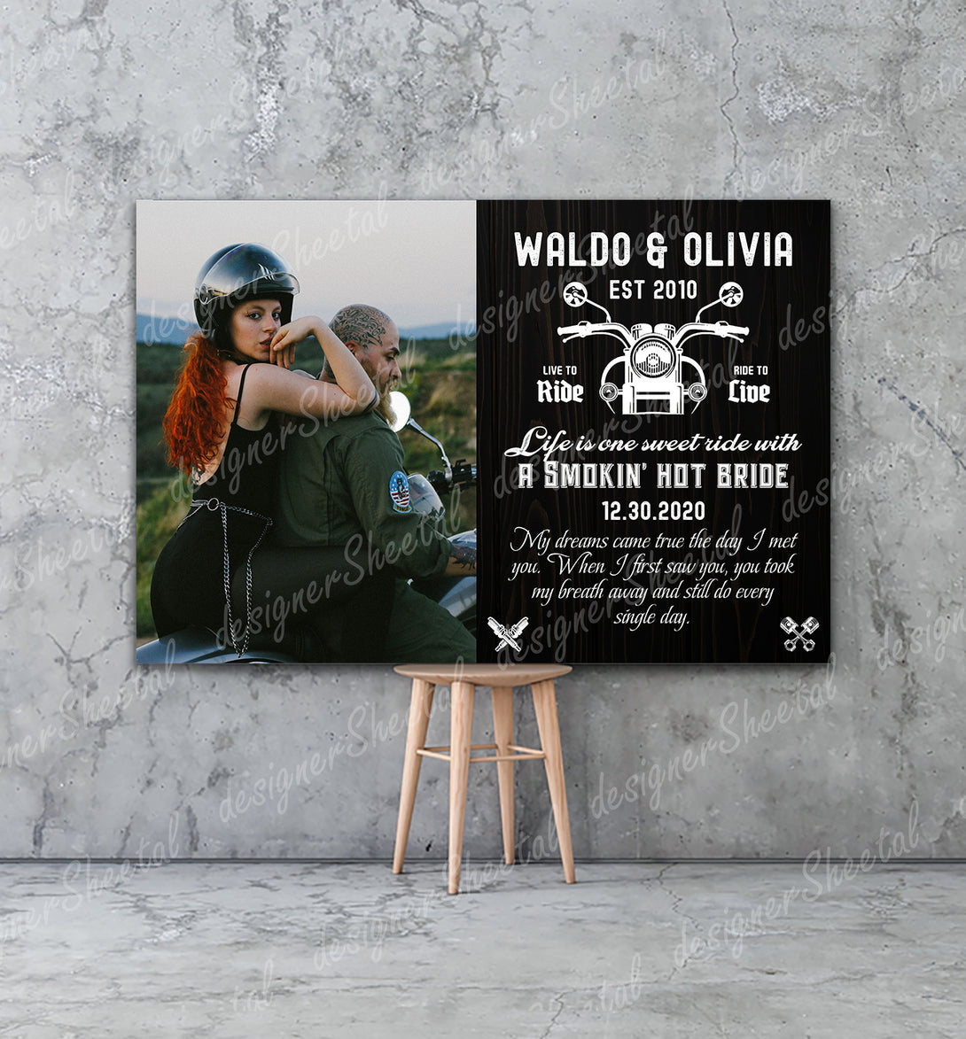 Life is One Sweet Ride Canvas Print | Personalized Framed Canvas Art (NO PREVIEW) - Touch Of Divine