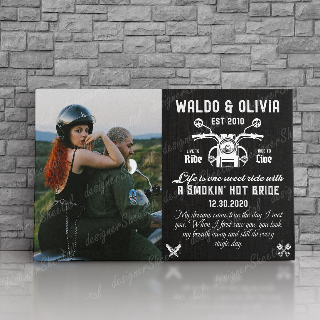Life is One Sweet Ride Canvas Print | Personalized Framed Canvas Art (NO PREVIEW) - Touch Of Divine