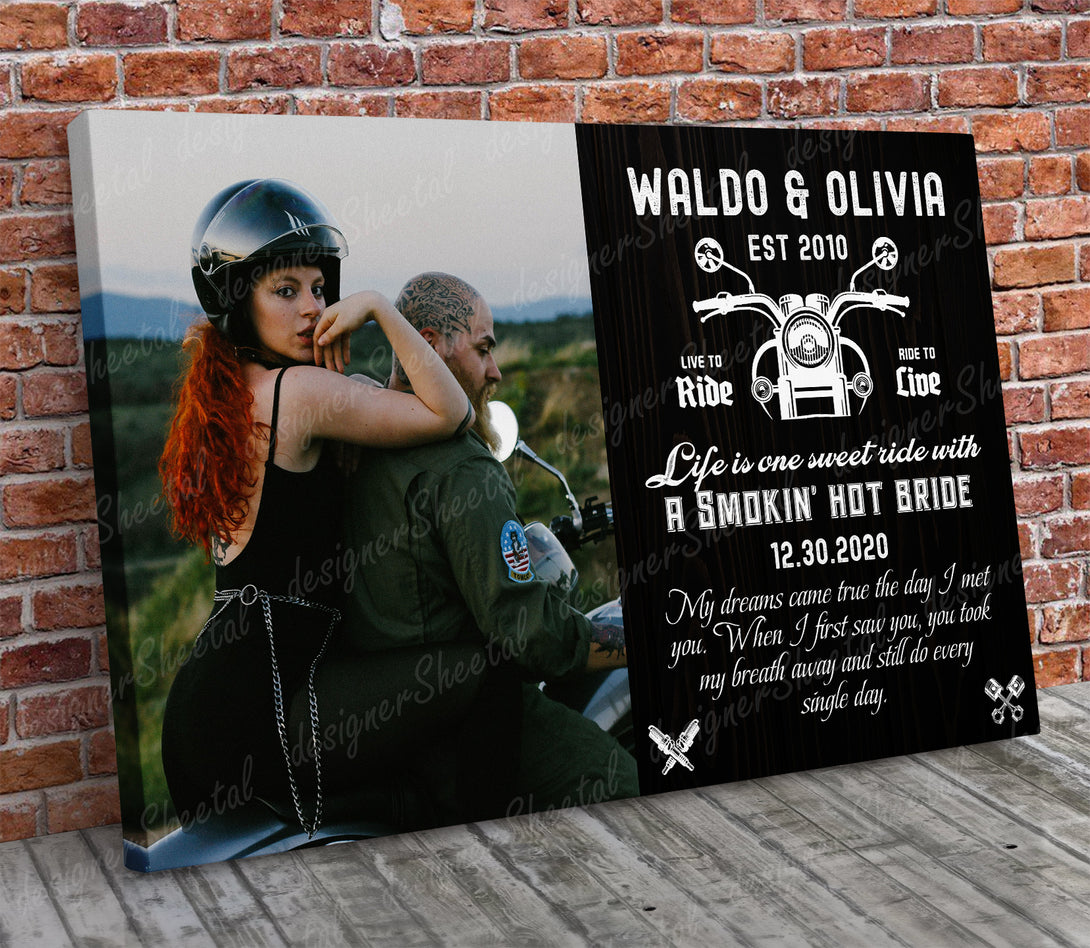Life is One Sweet Ride Canvas Print | Personalized Framed Canvas Art (NO PREVIEW) - Touch Of Divine