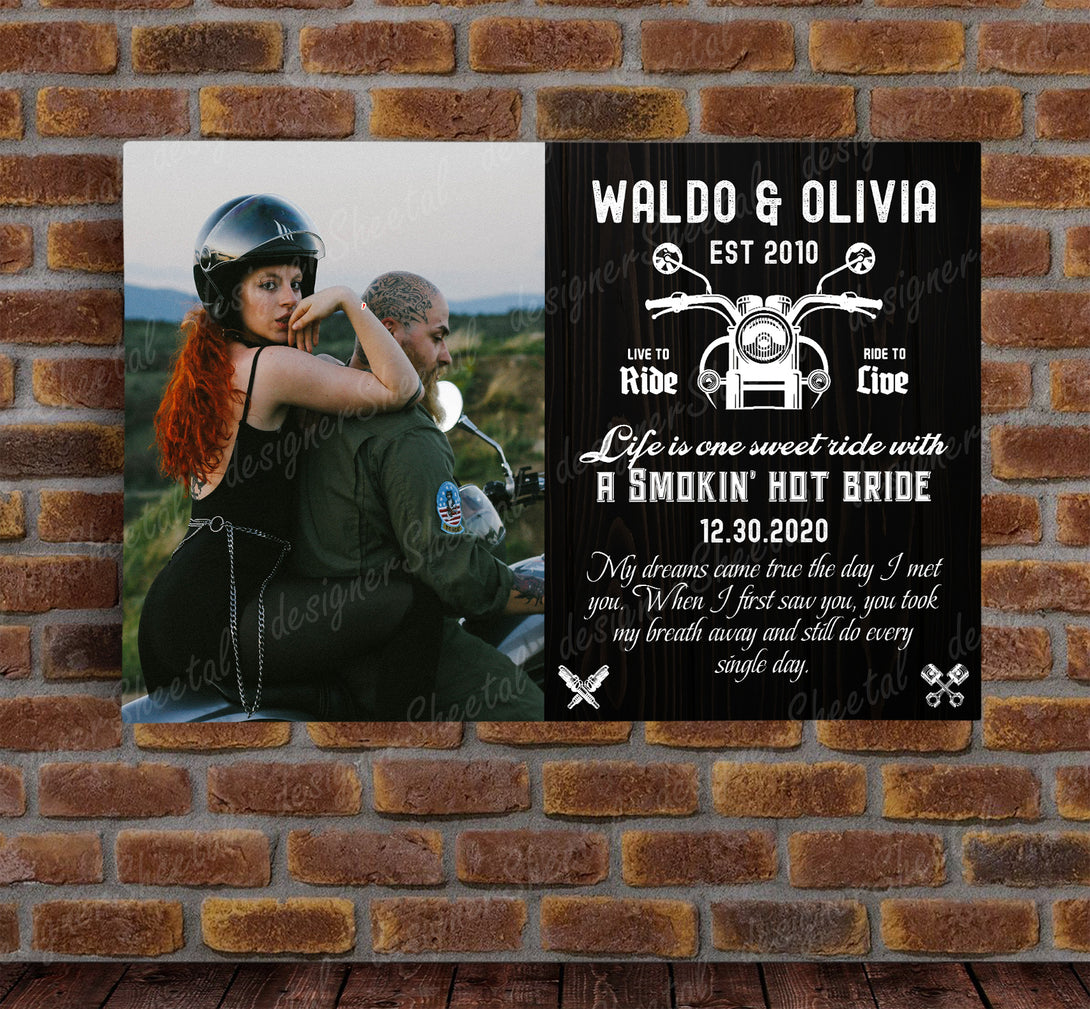 Life is One Sweet Ride Canvas Print | Personalized Framed Canvas Art (NO PREVIEW) - Touch Of Divine