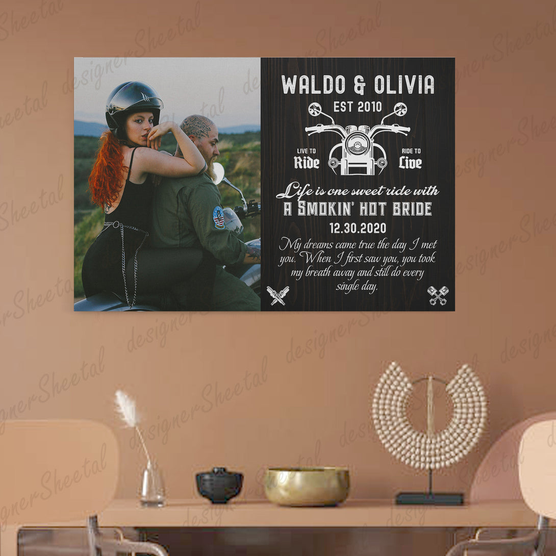 Life is One Sweet Ride Canvas Print | Personalized Framed Canvas Art (NO PREVIEW) - Touch Of Divine
