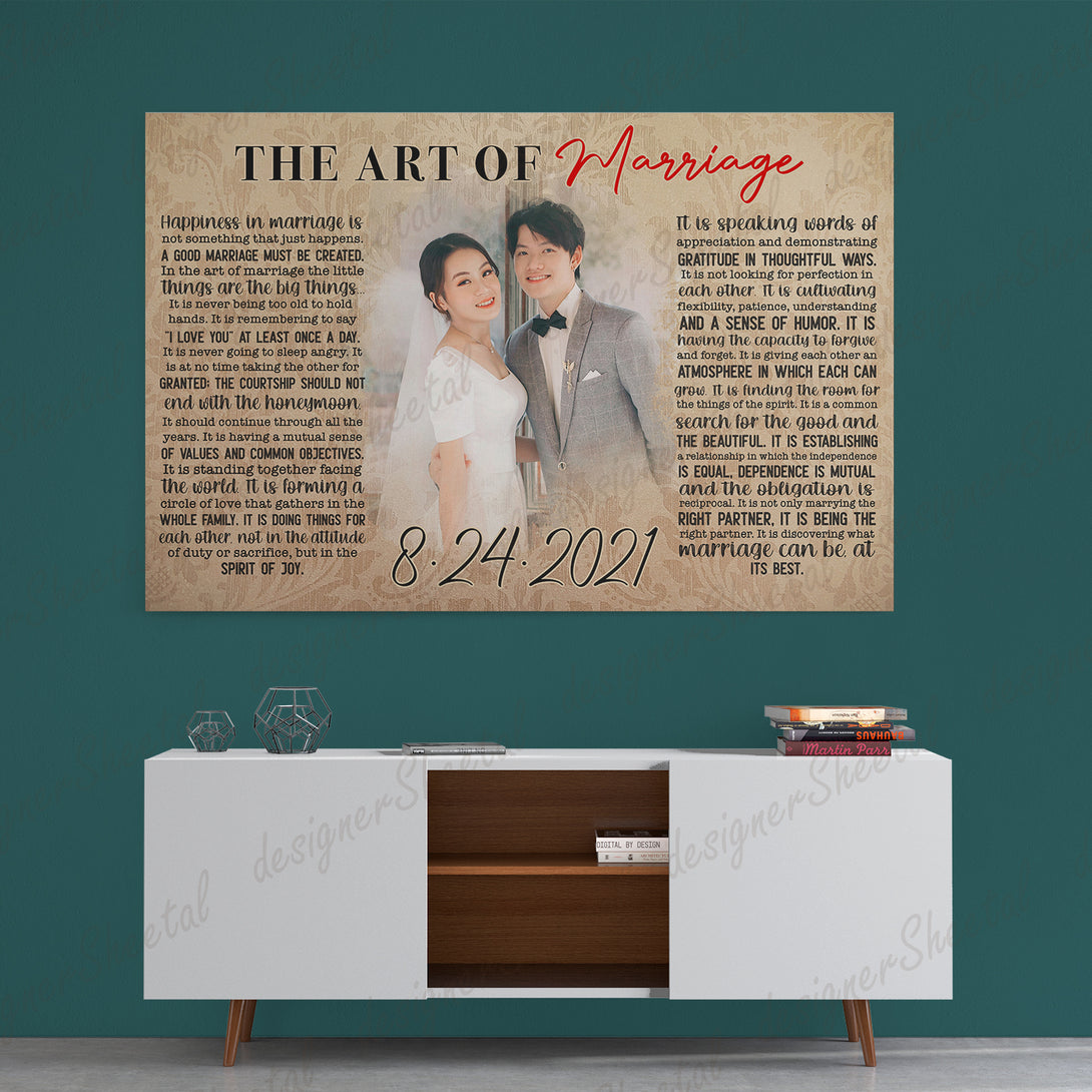 The Art of marriage Canvas Print | Personalized Framed Canvas Art (NO PREVIEW) - Touch Of Divine