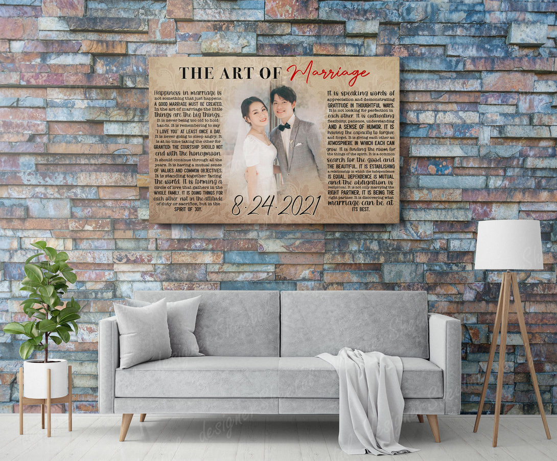 The Art of marriage Canvas Print | Personalized Framed Canvas Art (NO PREVIEW) - Touch Of Divine