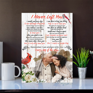 Rest in peace, I never left you, memorial canvas, heaven canvas Art - Touch Of Divine