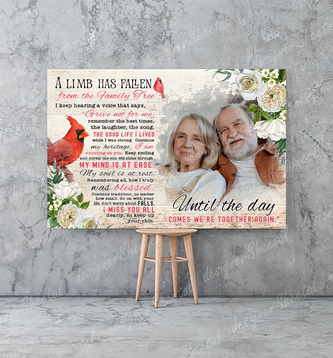 Rest in peace, A limb has fallen, memorial canvas, heaven canvas Art - Touch Of Divine