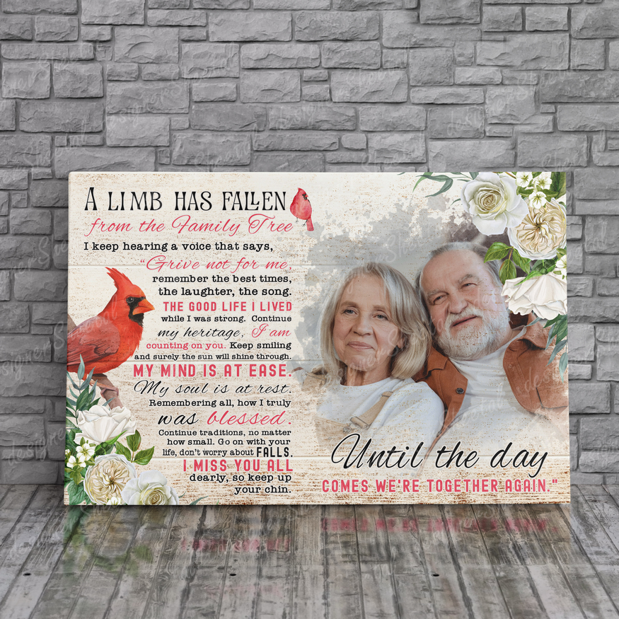 Rest in peace, A limb has fallen, memorial canvas, heaven canvas Art - Touch Of Divine