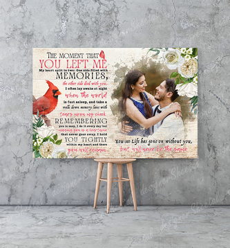 Rest in peace, The Moment That You left Me, memorial canvas, heaven canvas Art - Touch Of Divine