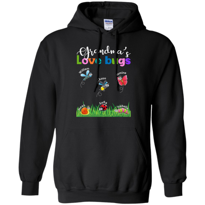 Grandma Love Bugs Personalized - Personalized gifts for Grandma Or Mom