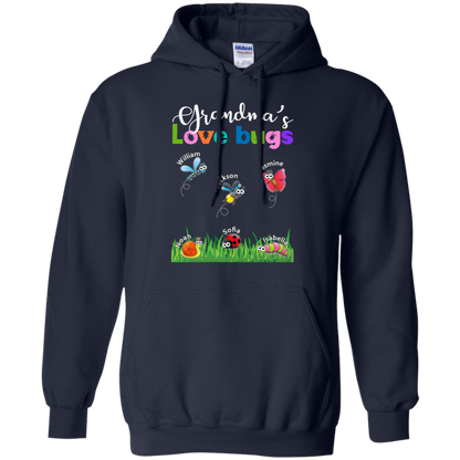 Grandma Love Bugs Personalized - Personalized gifts for Grandma Or Mom