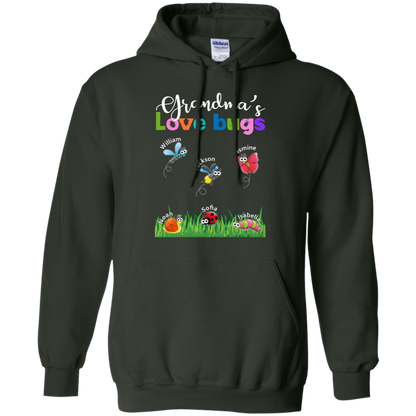 Grandma Love Bugs Personalized - Personalized gifts for Grandma Or Mom
