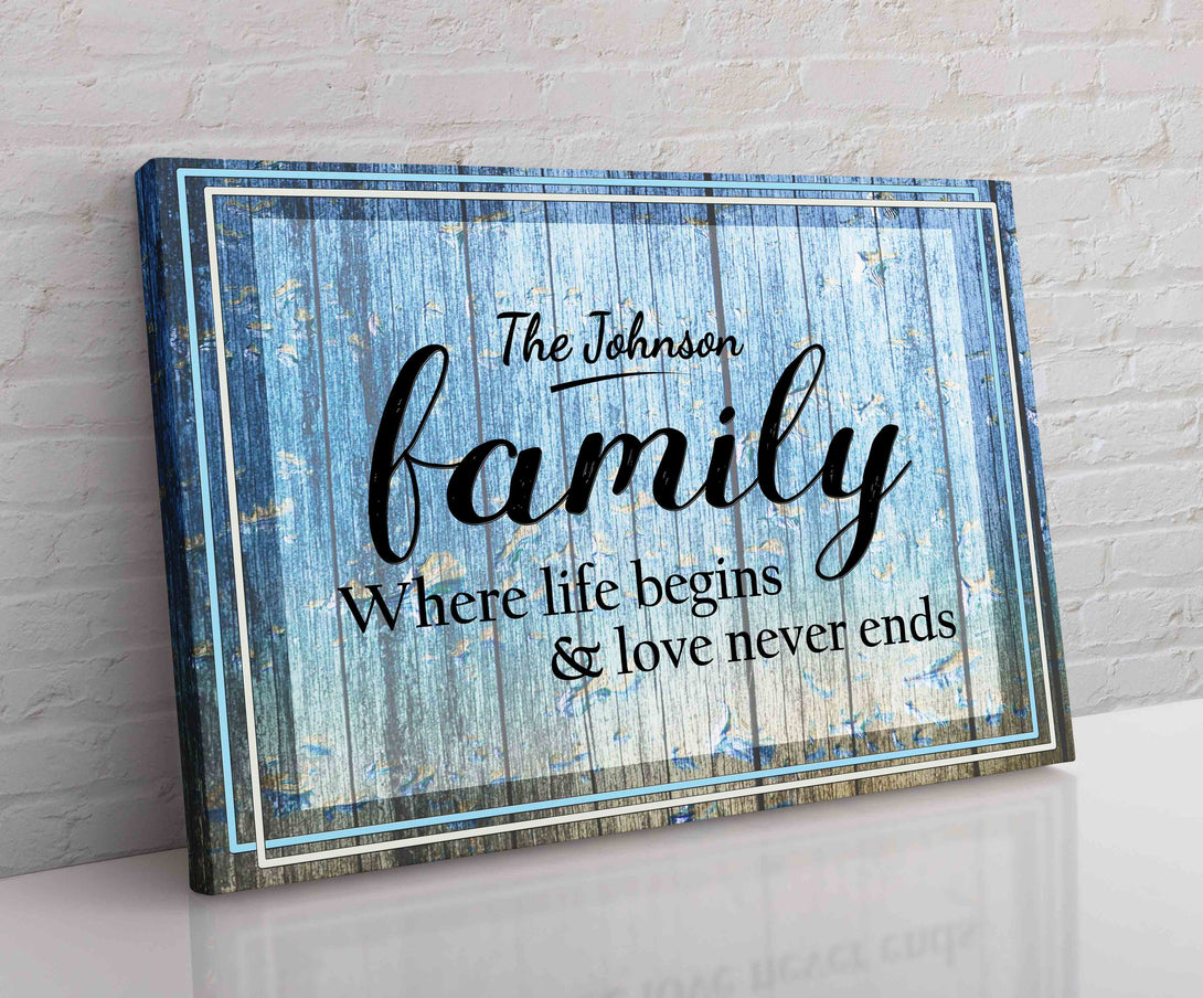 Johnson Family Canvas - Touch Of Divine