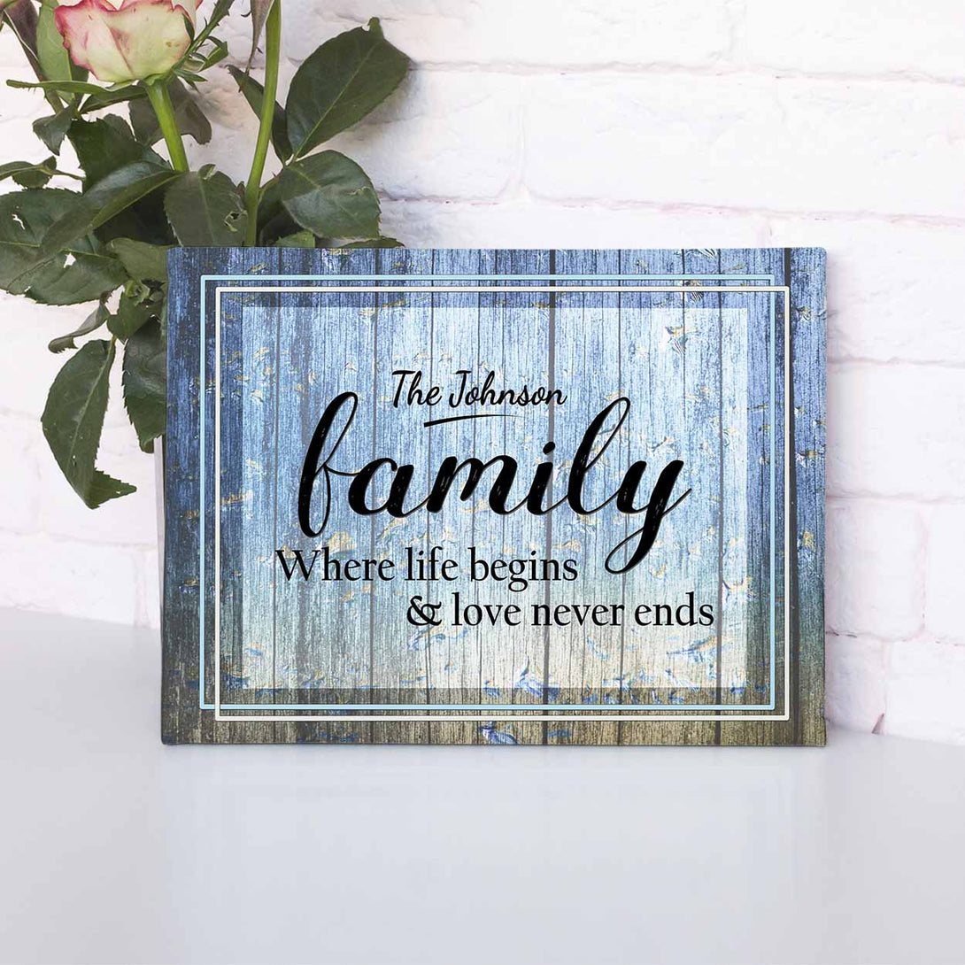 Johnson Family Canvas - Touch Of Divine
